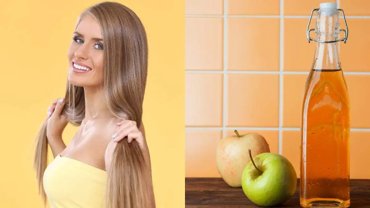 Vinagre de manzana para el cuidado del pelo